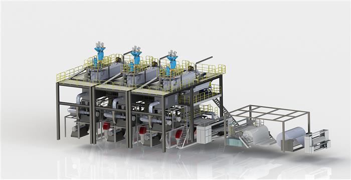 SSS纺粘非织造布生产线（三模头）